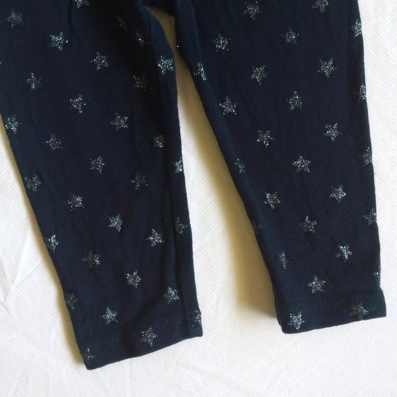 joe fresh navy blue glitter star leggings 6-12 months baby girl - Picture 4 of 5